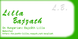 lilla bajzath business card